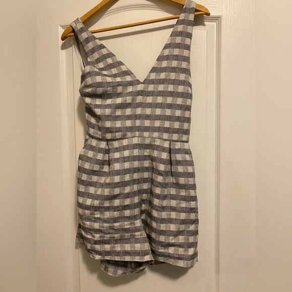 Top Shop Checkered Romper - Picture 4 of 7